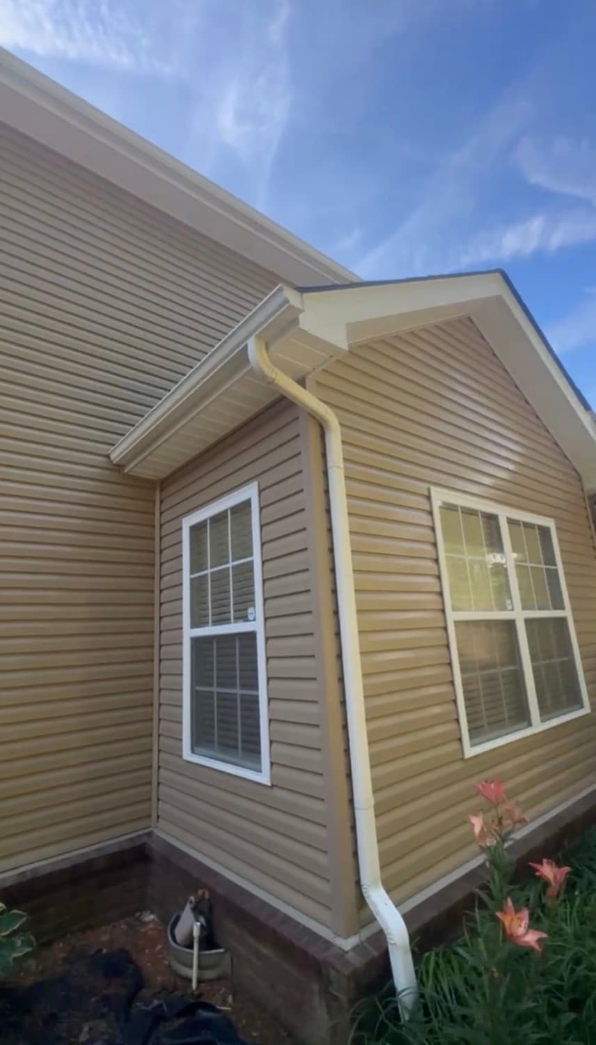 Clean, free-flowing gutters after service